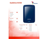 ADATA HV300 1TB USB 3.2 Gen. 1 Niebieski - 427325 - zdjęcie 2